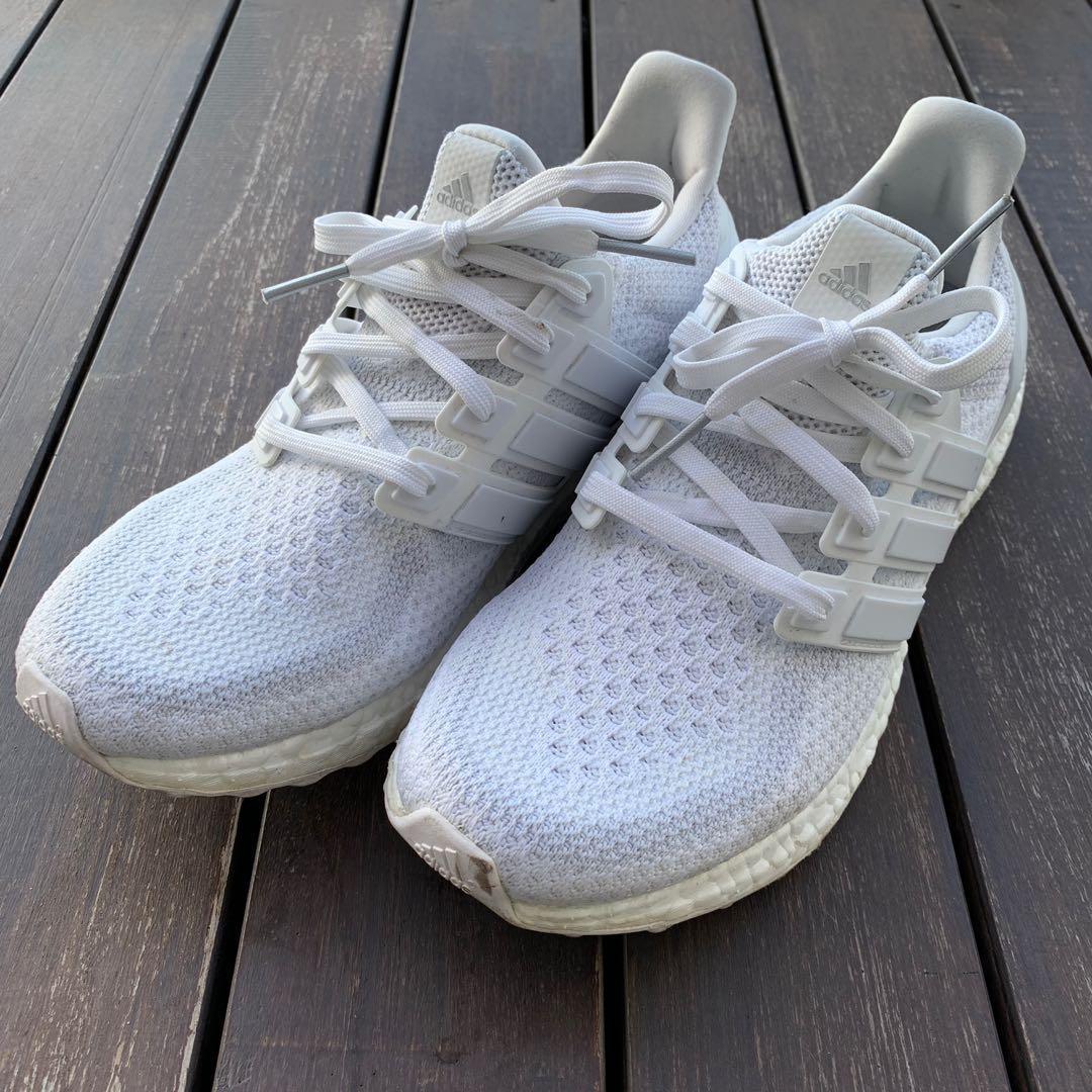 Adidas Ultra Boost 1.0 Triple White Men s Fashion Footwear Sneakers on Carousell