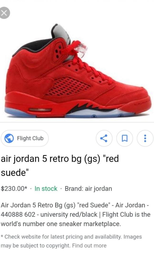 Jordan 5 sales red velvet