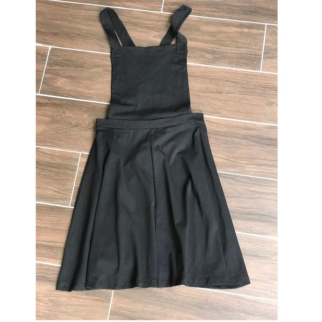 black pinafore dress uk