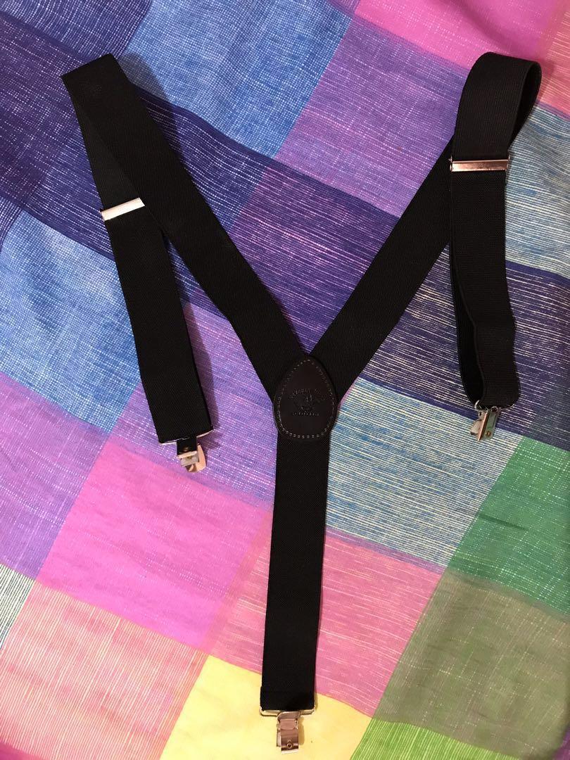 Beverly Hills Polo Club Black Suspenders, Men’s Fashion, Watches