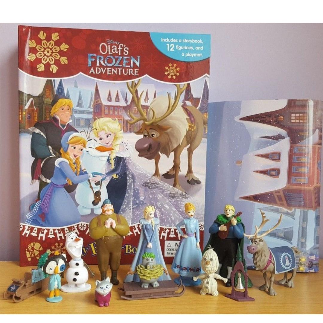 Bn Disney Olaf S Frozen Adventure My Busy Book With 12 Figurines And Playmat Babies Kids Toys Walkers On Carousell