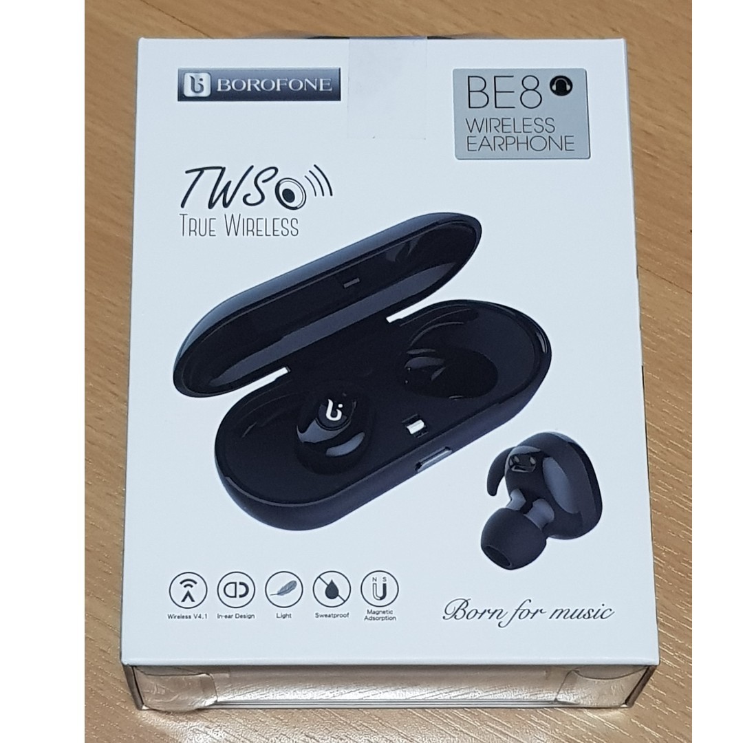 BNIB Borofone BE8 TWS True Twin Wireless Earbuds Bluetooth 4.1