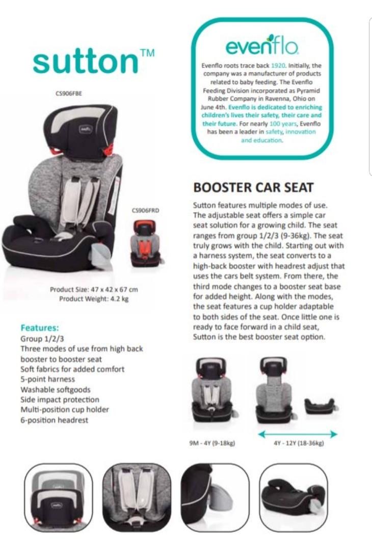 evenflo sutton 3 in 1