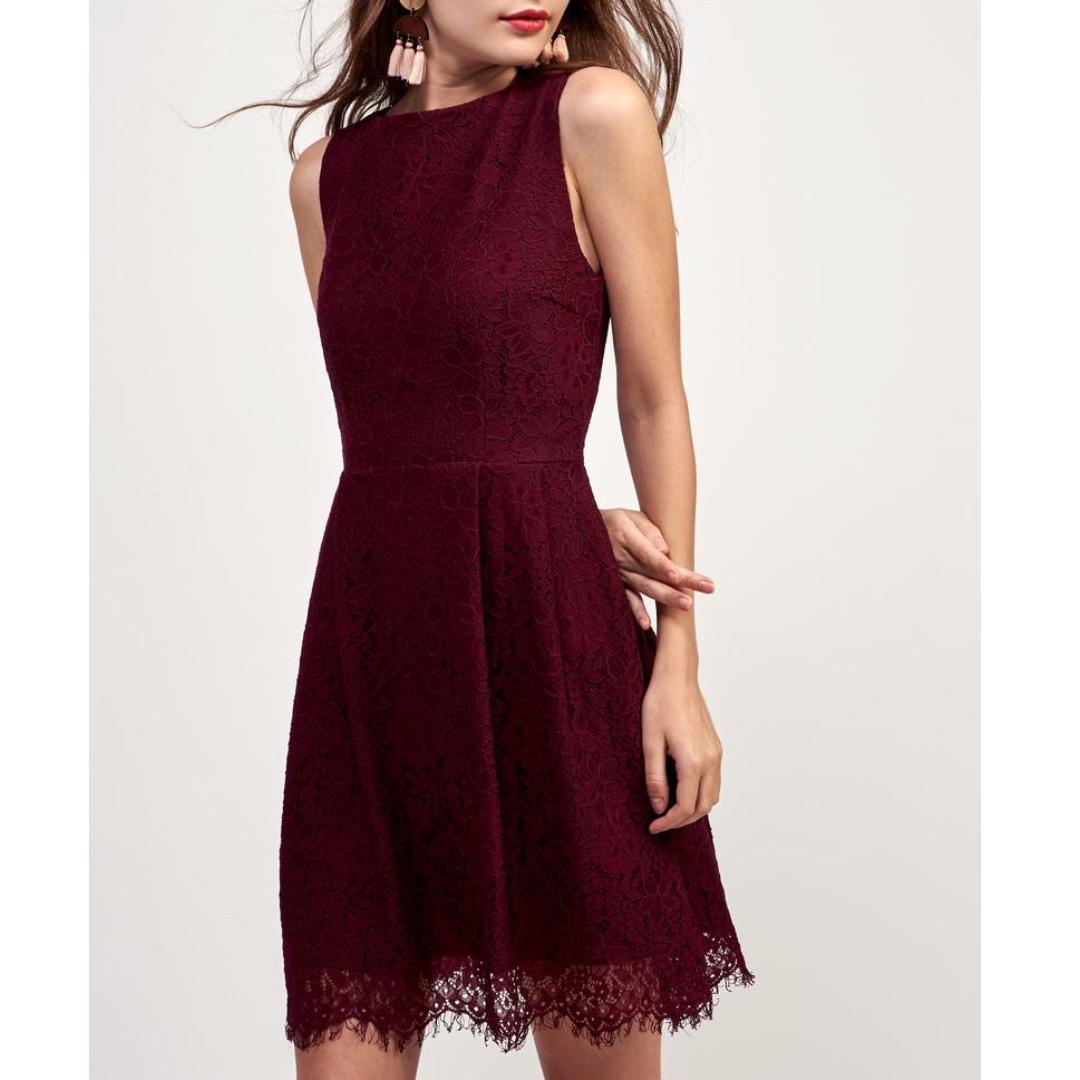BNWT Fayth Loewe Lace Dress Women s Fashion Tops Sleeveless on Carousell
