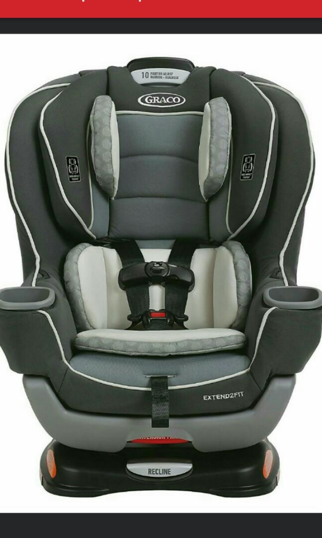 Brand New Graco Extend2Fit Convertible Car Seat, Gotham, Babies & Kids, Strollers, Bags