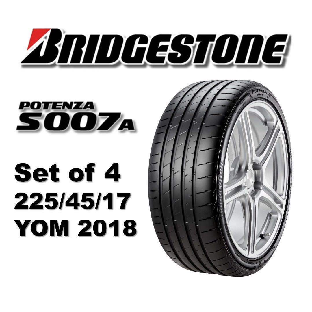 Bridgestone Potenza S007A Tyres (Set of 4pcs), Car Accessories, Tyres   Rims on Carousell
