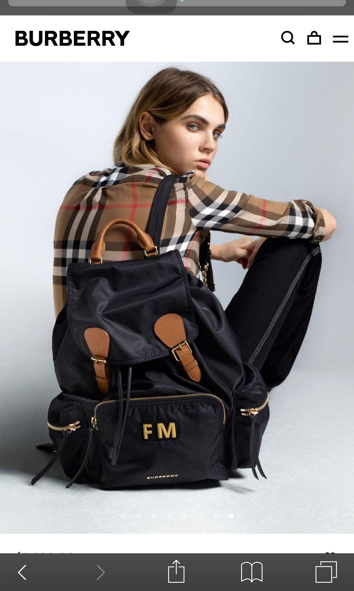 Burberry sales large rucksack