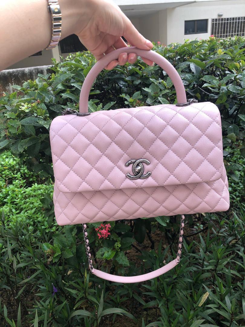 Chanel Coco Handle Sakura Pink Caviar With Rhw Luxury Bags Wallets On Carousell