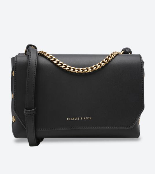 black sling purse