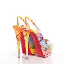 christian louboutin patent pollock paint splatter