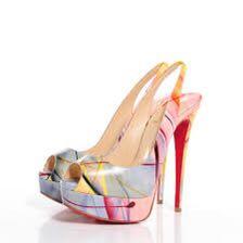 christian louboutin patent pollock paint splatter