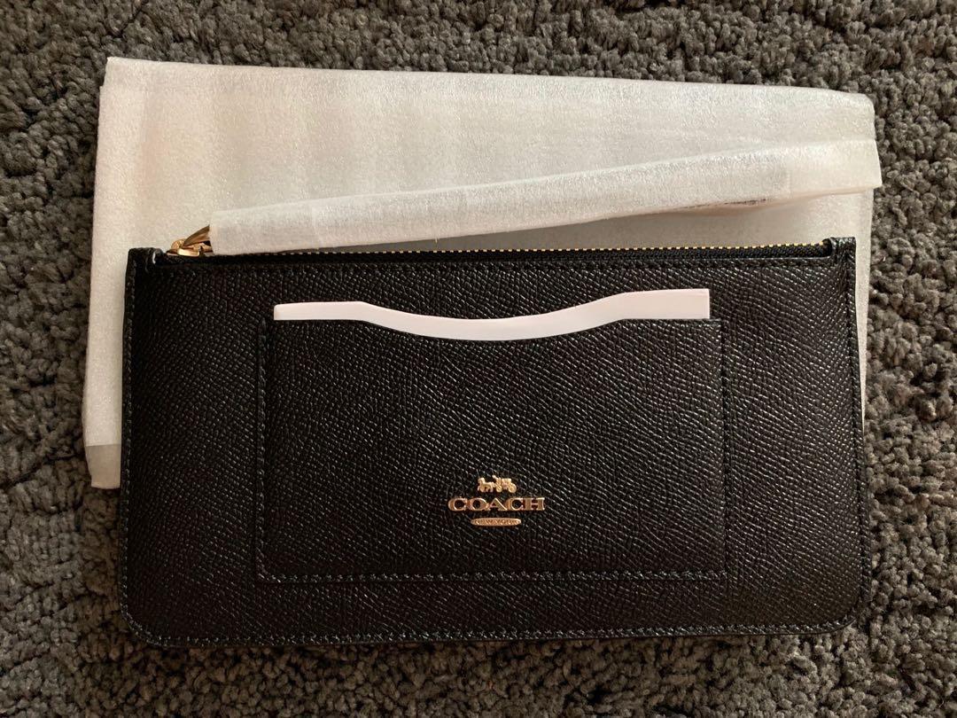 coach zip top wallet
