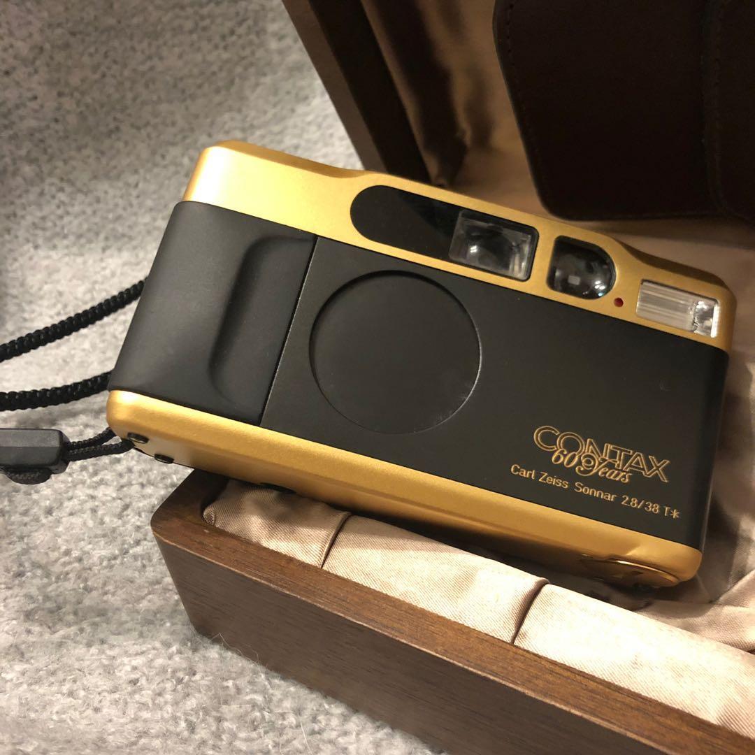 Contax t2 60years limited edition 金色菲林相機, 攝影器材, 鏡頭及