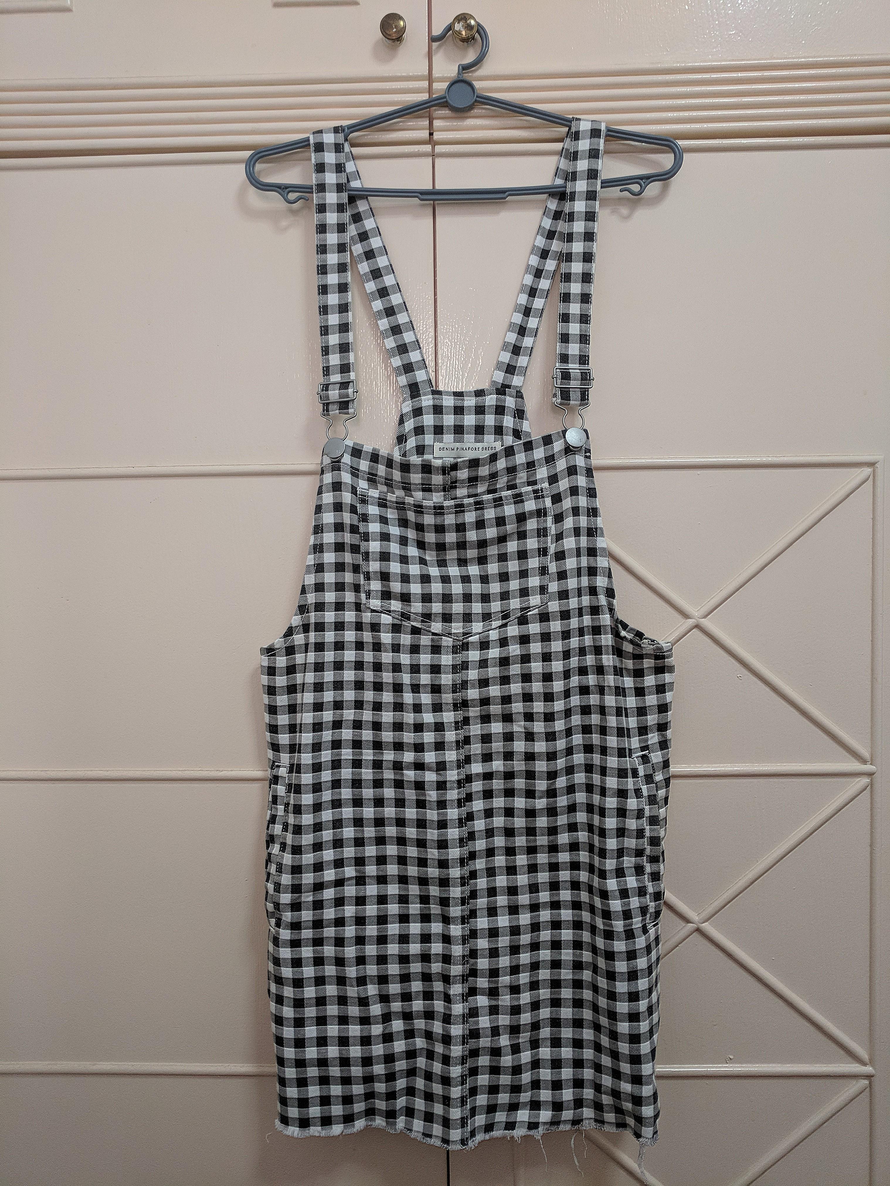 cotton on denim pinafore dress