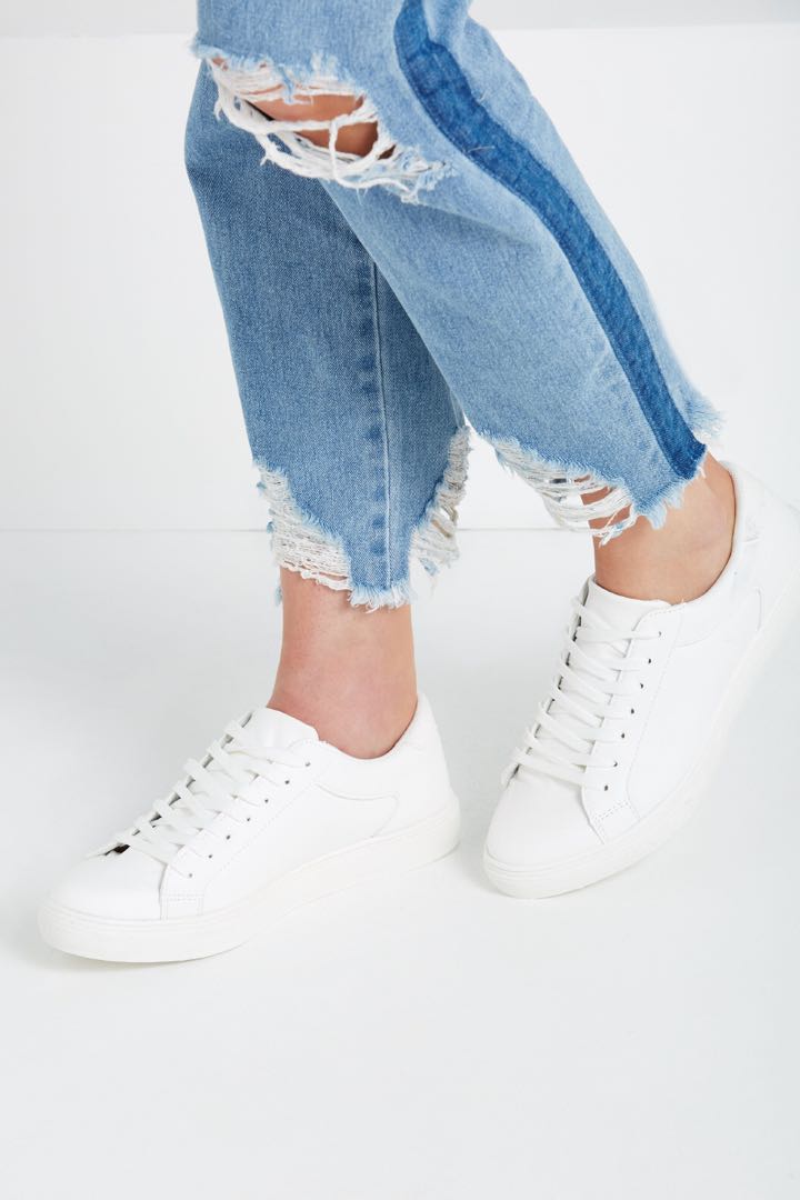 cotton white shoes