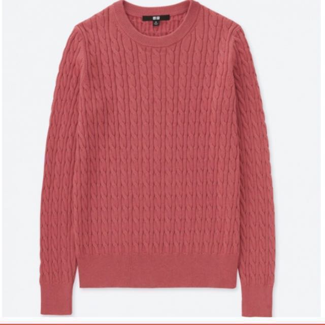 Uniqlo cotton top cashmere sweater
