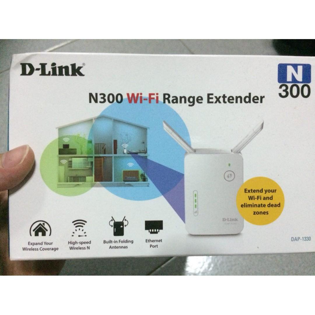 D Link N300 Wifi Range Extender Electronics Computer Parts Accessories On Carousell