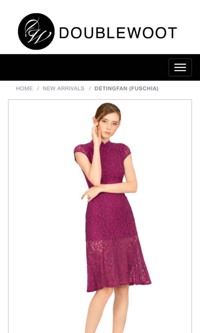 Doublewoot 2019 CNY collection Detingfan dress in Fuschia Small Women s Fashion Dresses Sets Dresses on Carousell