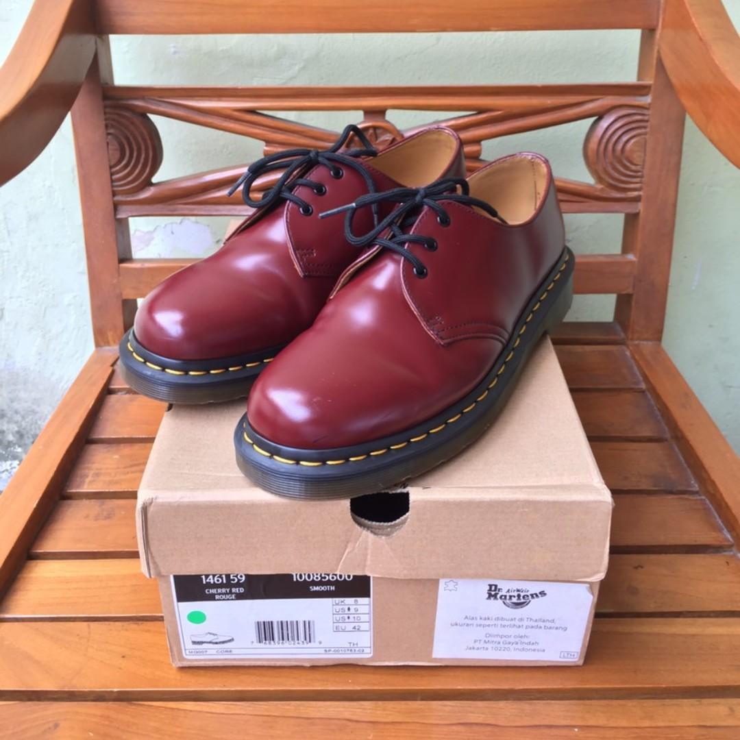 doc martens cherry red smooth