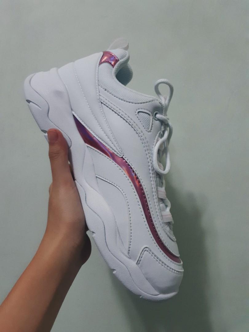fila ray shiny pink