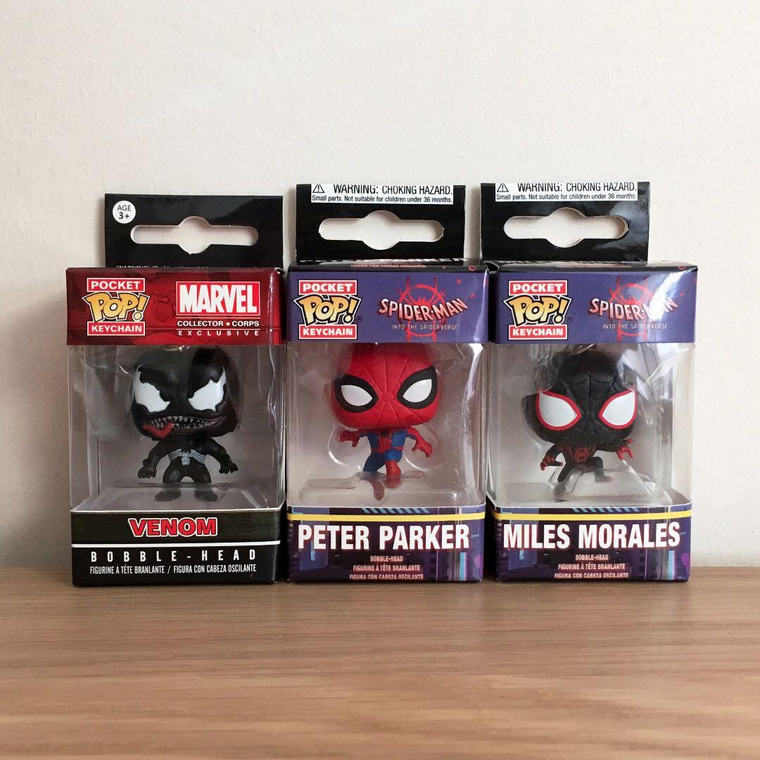 peter parker funko pop keychain