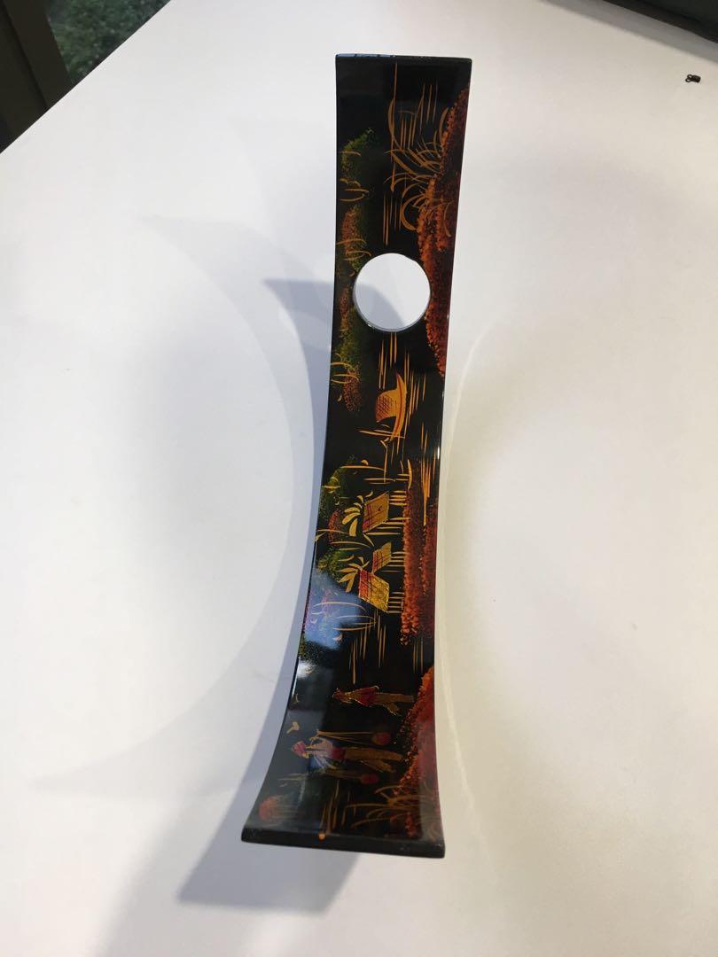 Hand Lacquered wooden wine bottle holder, Furniture & Home Living, Home