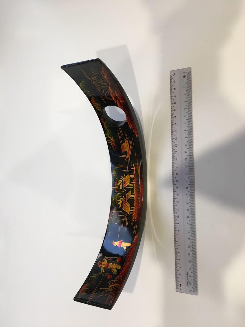 Hand Lacquered wooden wine bottle holder, Furniture & Home Living, Home