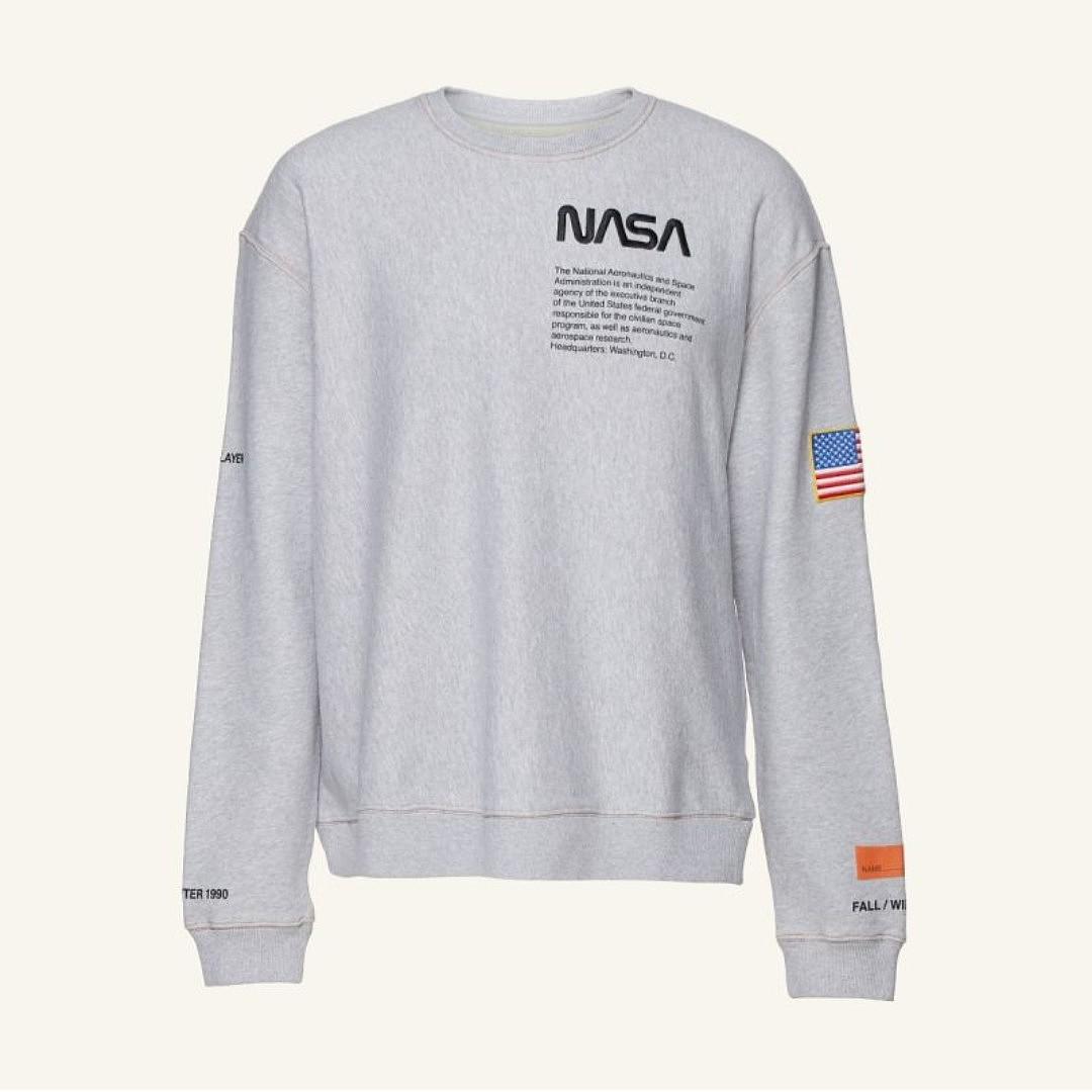 Mode HERON PRESTON NASA Hoodie Pullover Sweatshirt Sports Casual Pulli Sweater 