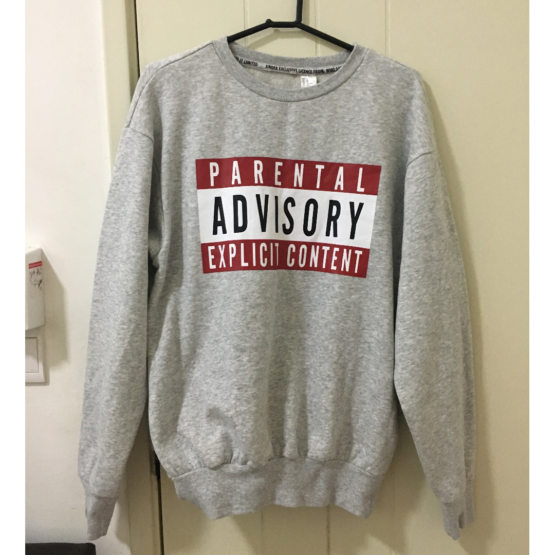 Parental advisory sweatshirt h&m discount