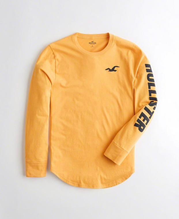Hollister yellow long sleeve on sale