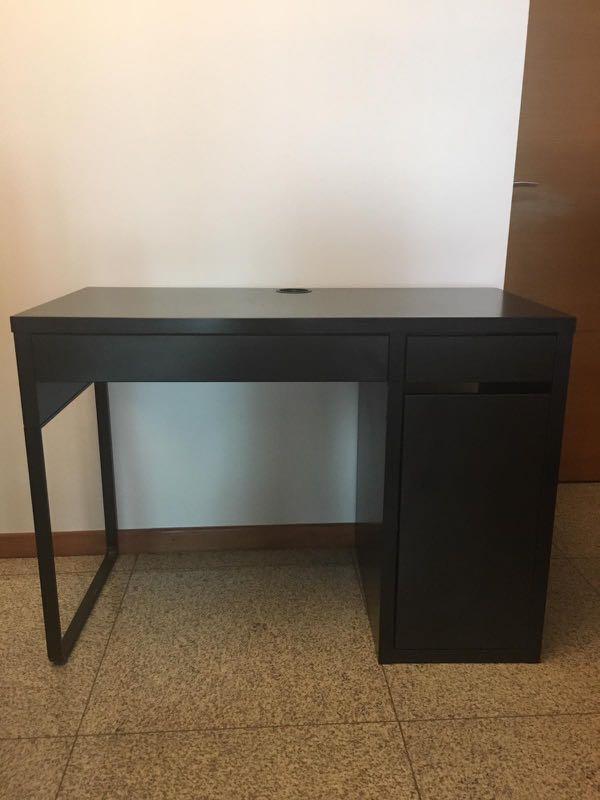 Ikea Micke Desk Black Brown Furniture Tables Chairs On Carousell
