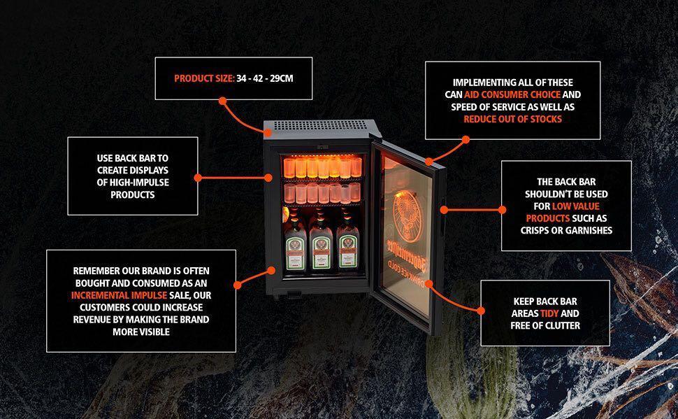 Jagermeister Mini Freezer with Led light beer tower, TV & Home