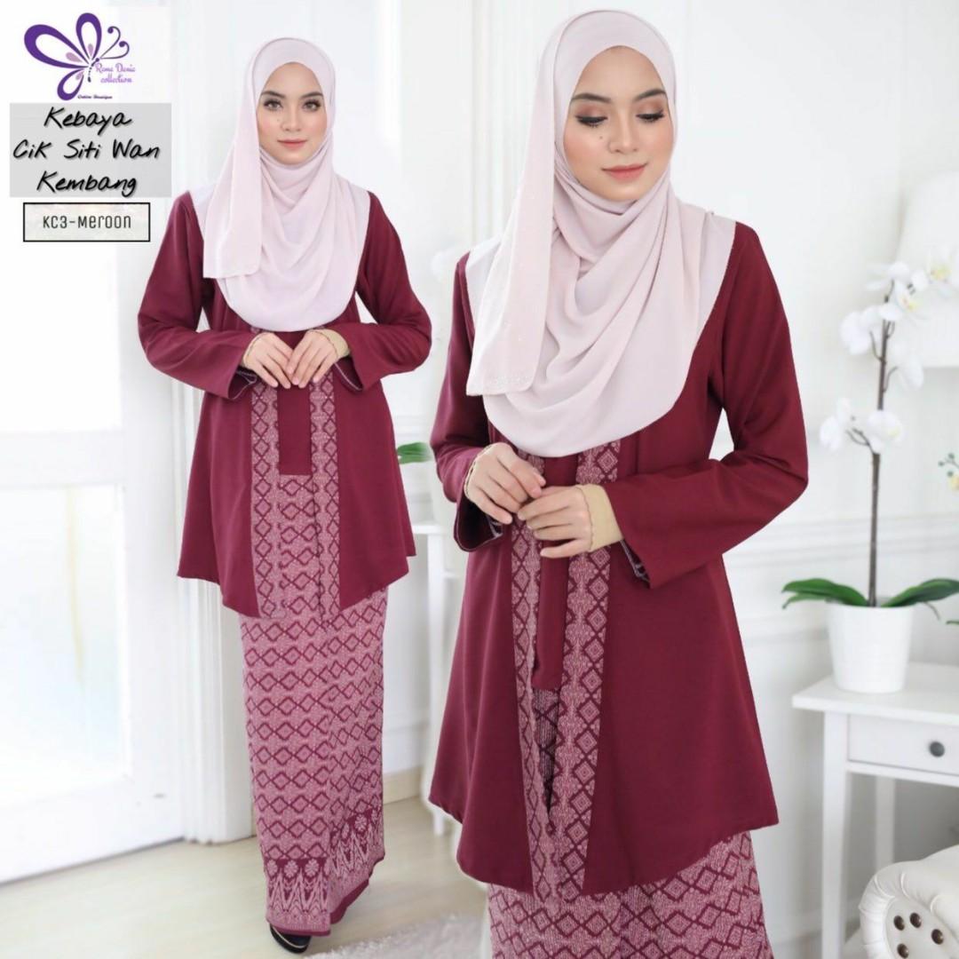 Kebaya Cik Siti Wan Kembang Women S Fashion Muslimah Fashion On Carousell