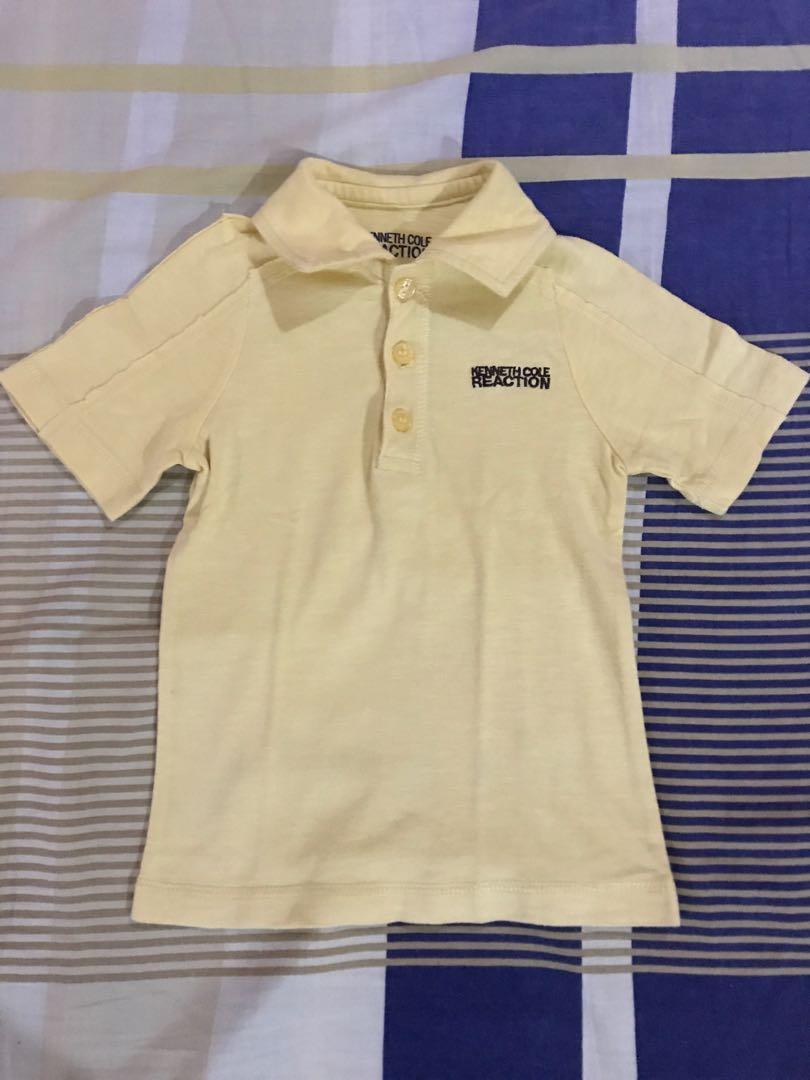 Kenneth Cole Reaction Yellow Polo Shirt Babies Kids Babies