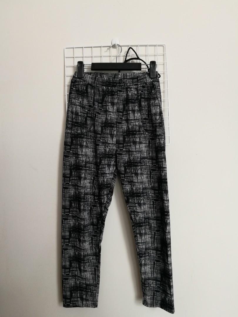 checkered harem pants