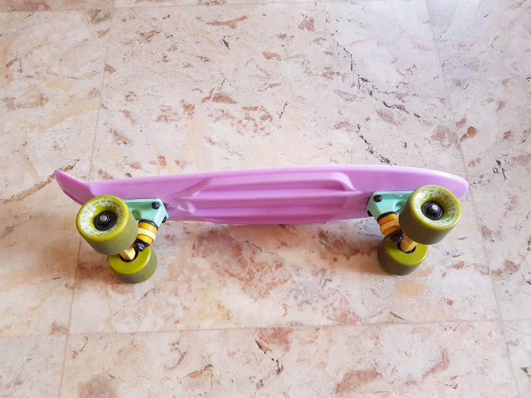Light Purple Penny Board, Sports Equipment, Sports & Games, Skates