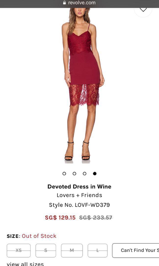 Lovers and friends red lace dress 2025