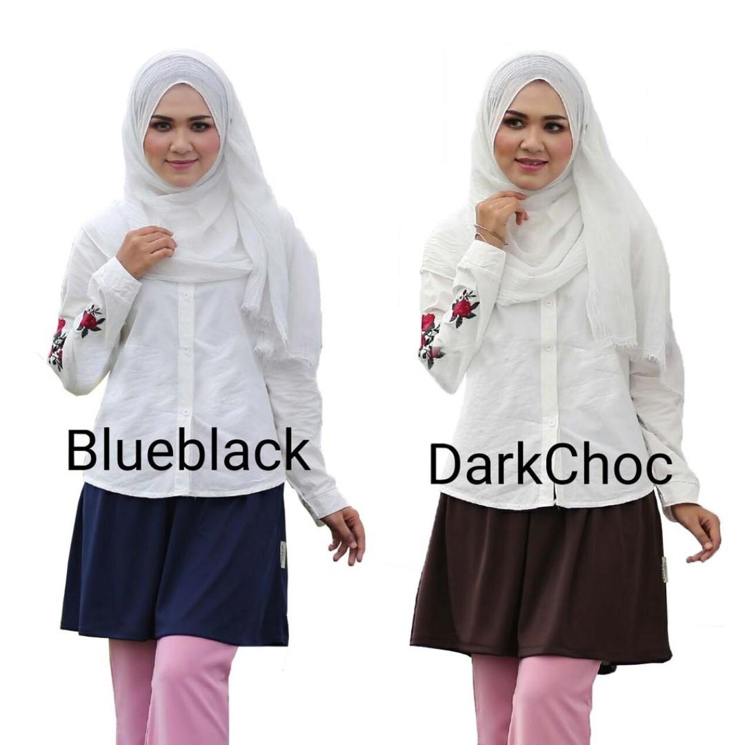 Mini skirt top muslimah murah