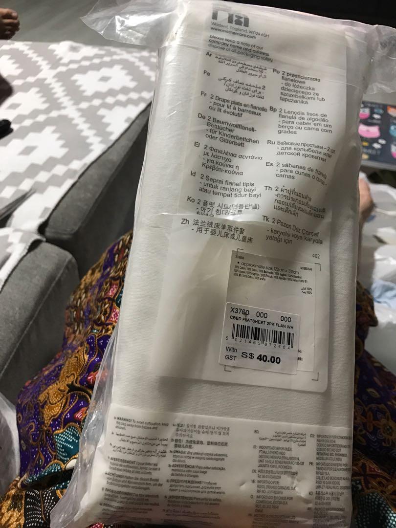 mothercare flat sheets