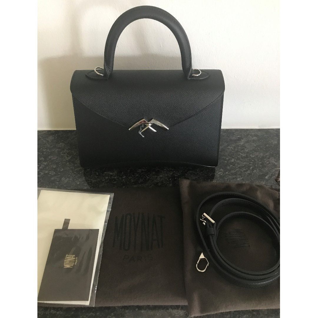 Moynat Gabrielle PM Petite 26 Black Carat Calf PHW (Excellent Ori Receipt),  Luxury, Bags & Wallets on Carousell