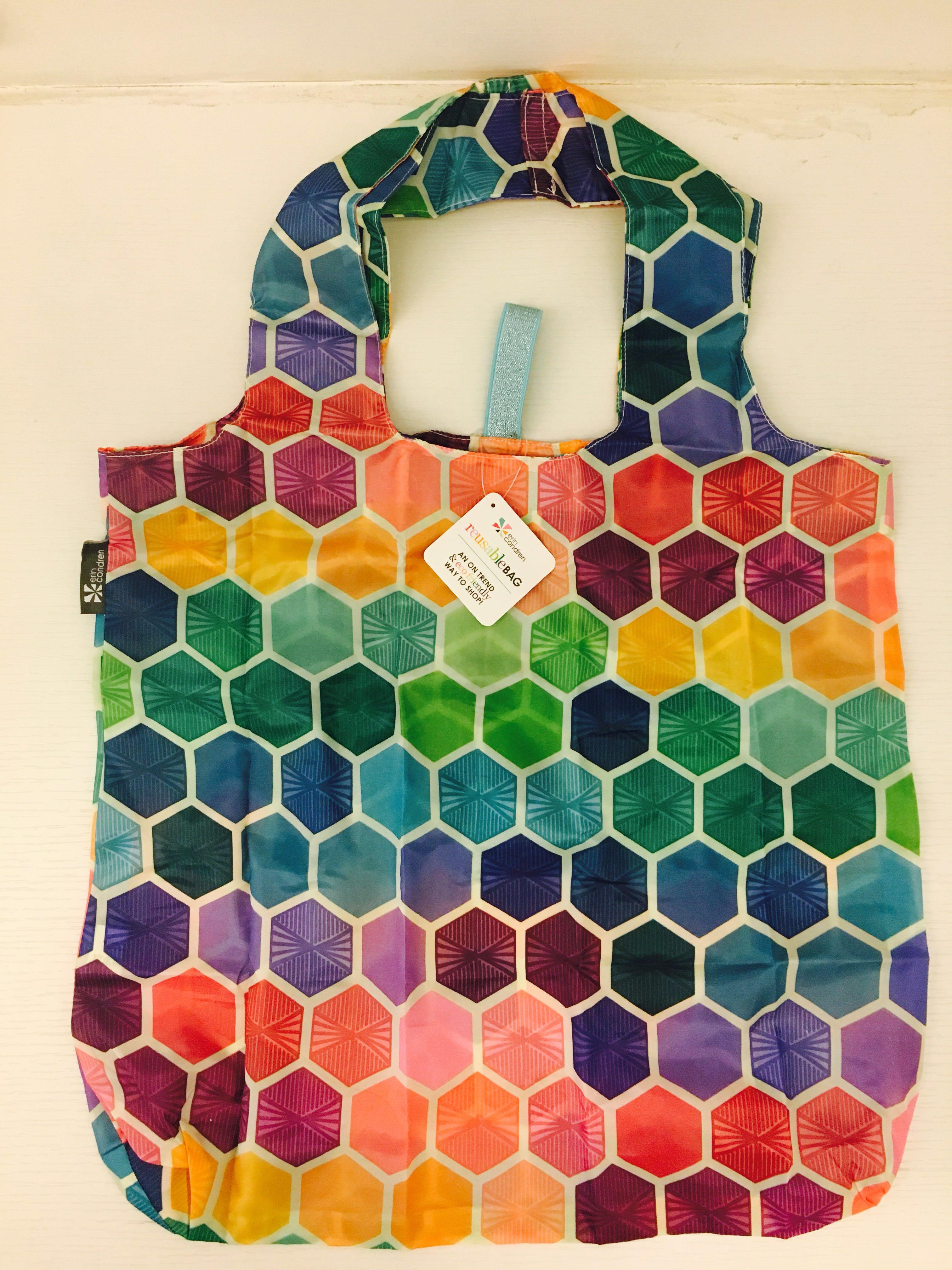 NEW UNUSED erin condren waterproof foldable reuseable Tote Bag Hexagon Women s Fashion Bags Wallets Purses Pouches on Carousell
