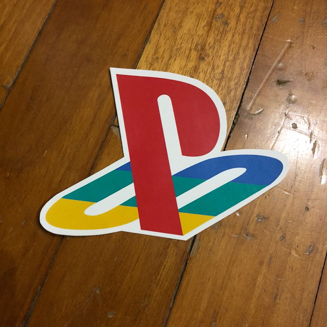 playstation logo sticker