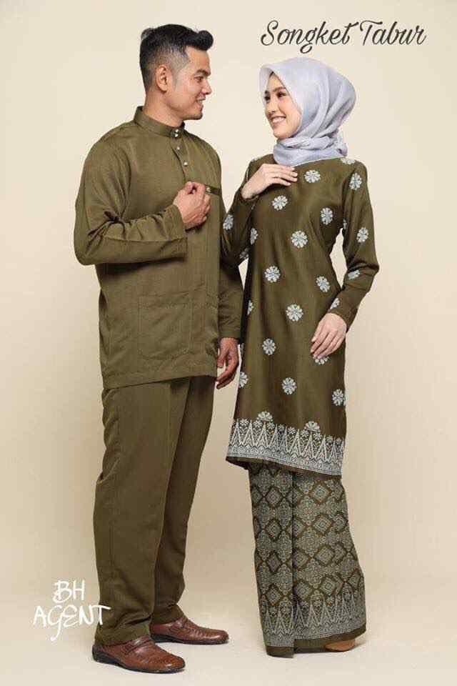PRE-ORDER KURUNG MODEN SONGKET TABUR + BAJU MELAYU 2019 ...