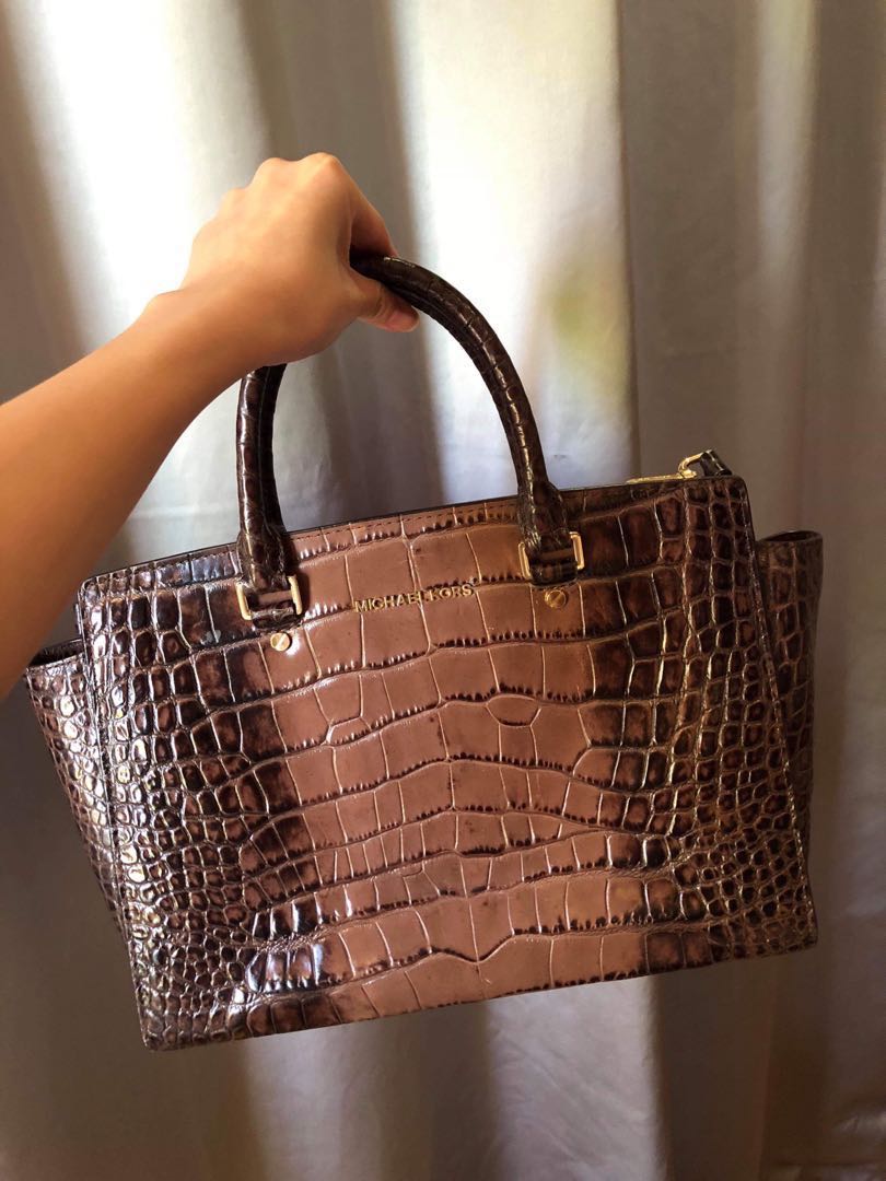 mk crocodile bag