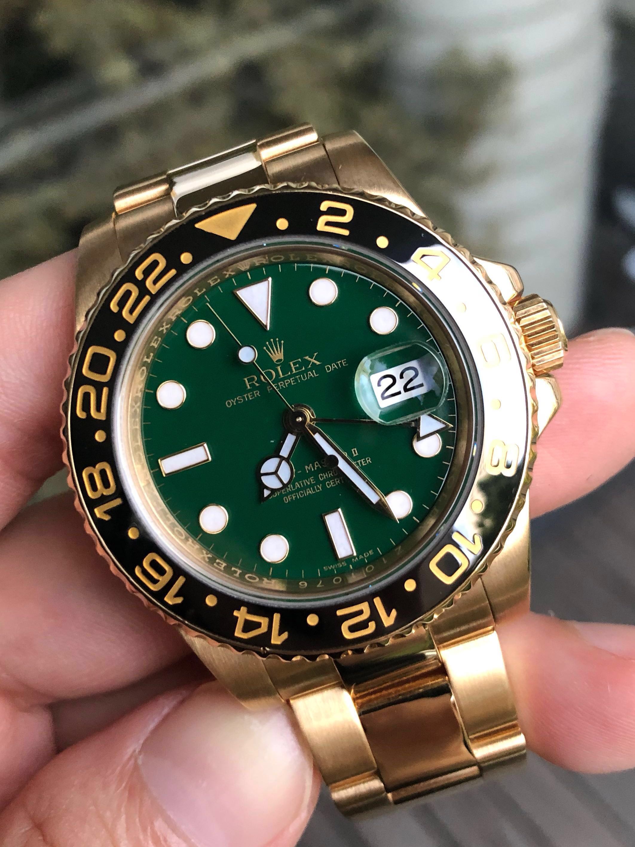 Rolex GMT 116718 Full Yellow gold Luxury Watches on Carousell