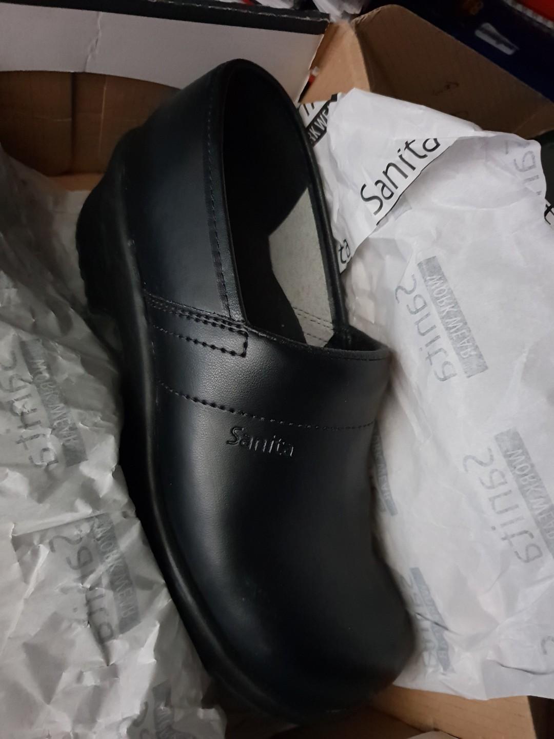 Sanita Black Leather Kitchen Shoes Women S Fashion Shoes Others