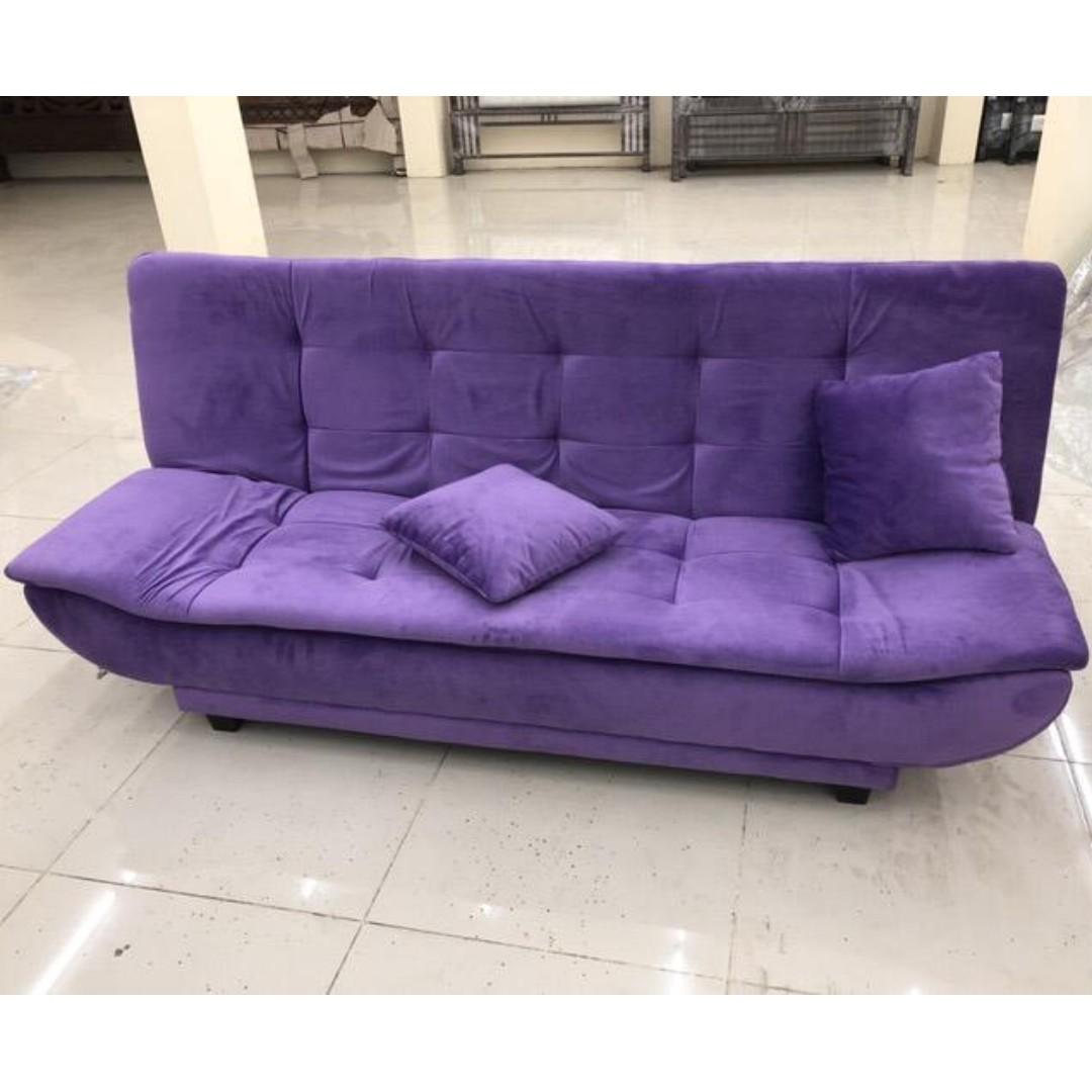 Sofabed Suede Perabotan Rumah Di Carousell