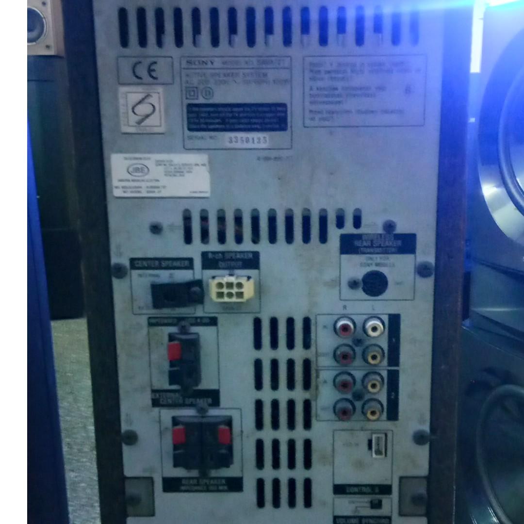 Sony tower speakers with built best sale in amp
