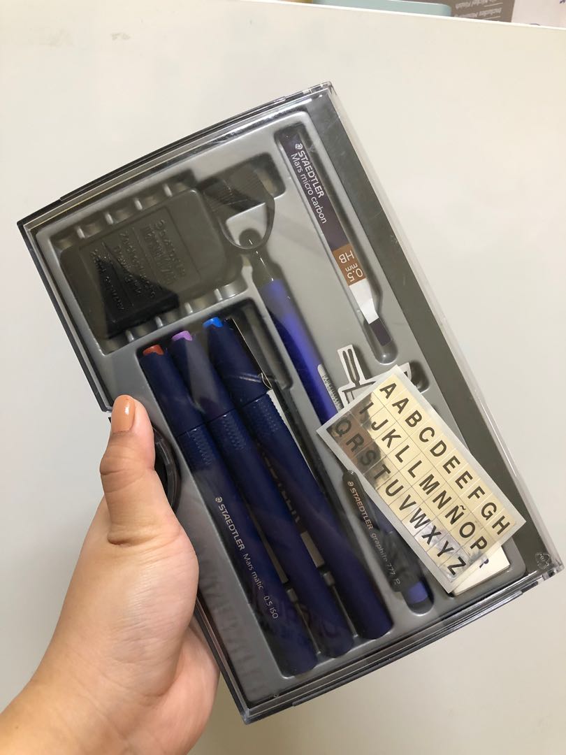 Staedtler Tech Pen Set Design Craft Craft Supplies Tools On Carousell