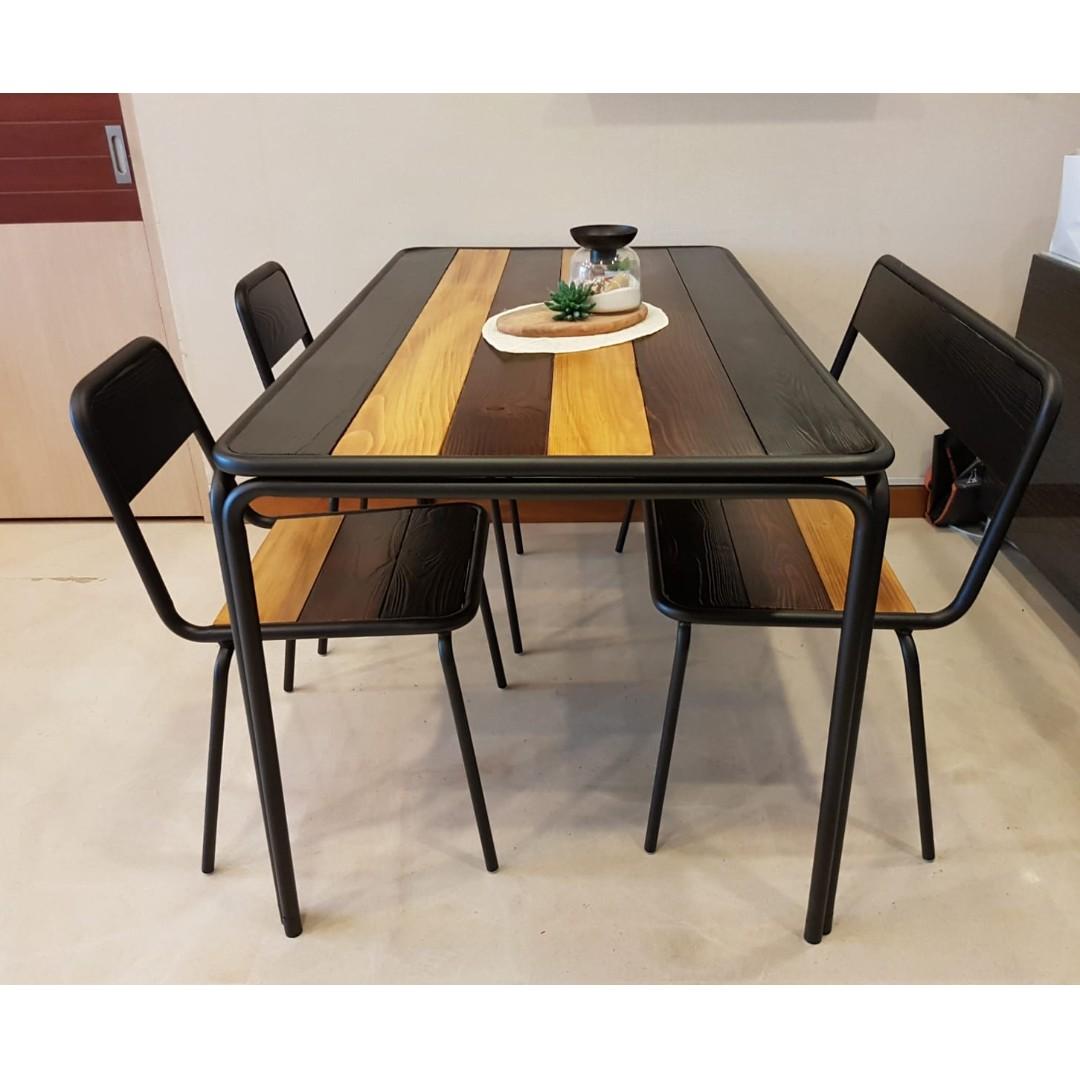 Star Living Decor Talk Dinning Sets Used Less Than 1 Year Furniture Tables Chairs On Carousell